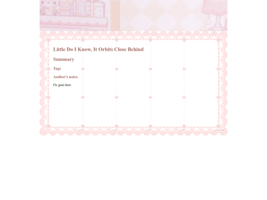 Fic holder/Great God Grove/Sunshine/LittleDoIKnow screenshot