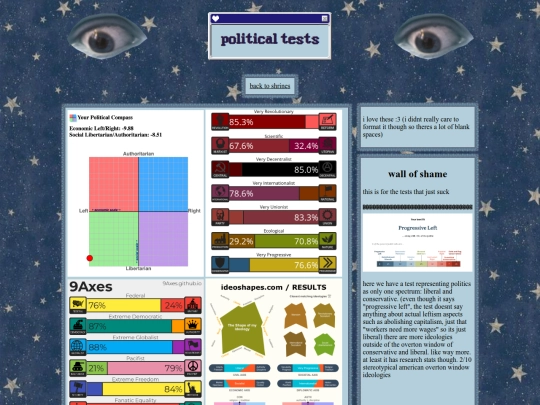 politicaltests screenshot