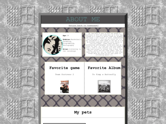 home/aboutme screenshot