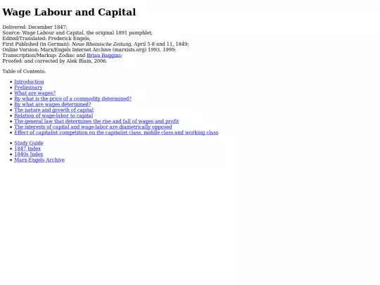archive/marx/works/Wage Labor and Capital/table-of-contents screenshot