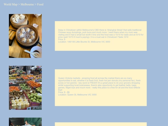 melbourne/food screenshot