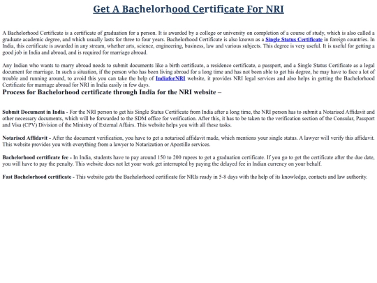 get-a-bachelorhood-certificate-for-nri screenshot