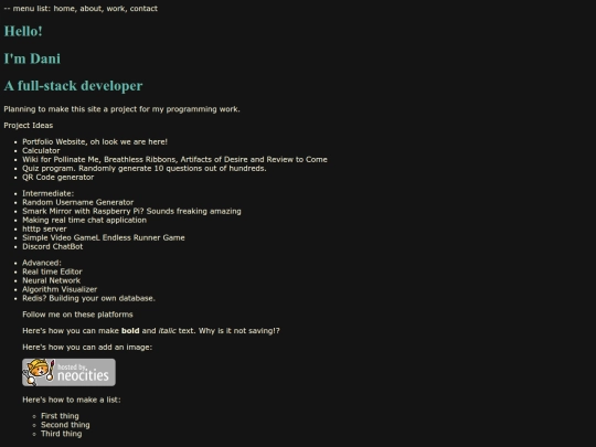 index screenshot
