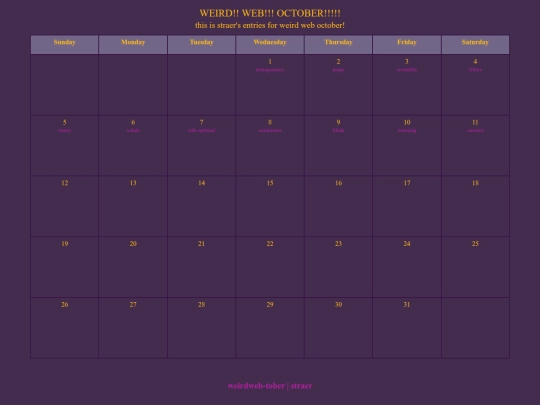 weirdweb screenshot