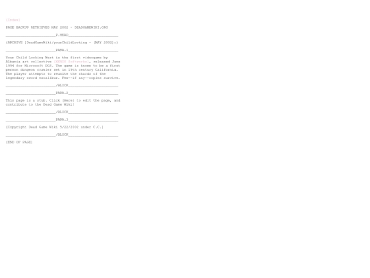 archive/deadgamewiki/yourchild screenshot