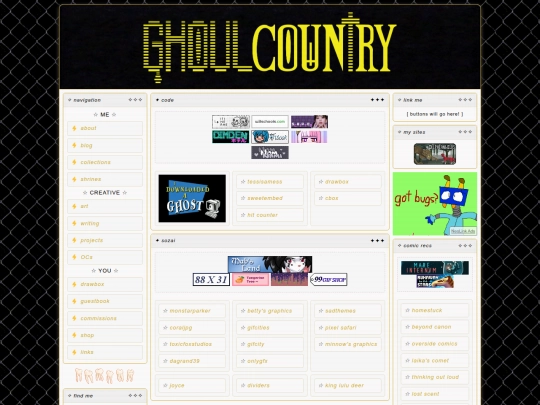 links screenshot