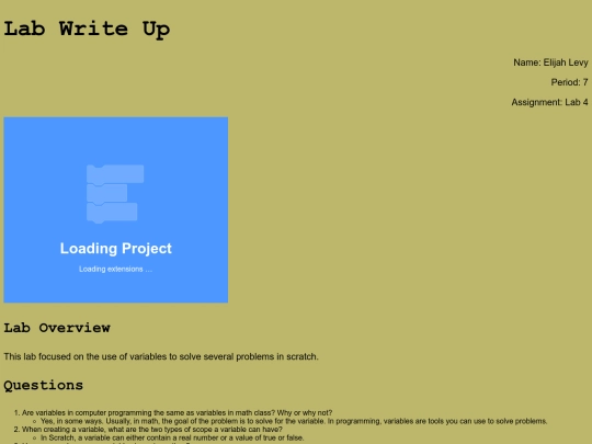 scratch/scratchLab4 screenshot