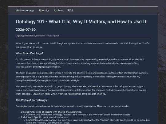 pursuits/posts/ontology101 screenshot