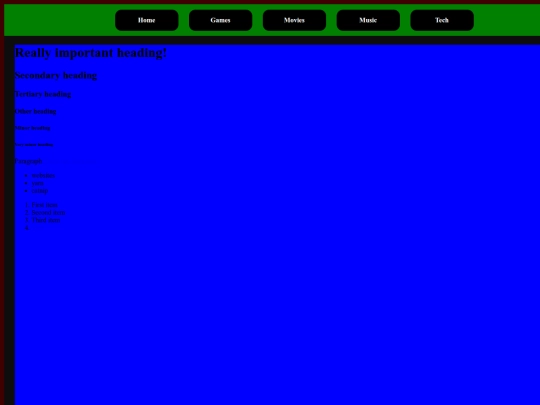 games screenshot