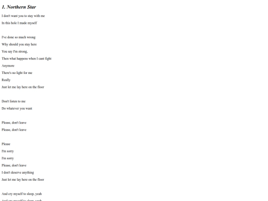 lyrics/vostoklyrics screenshot