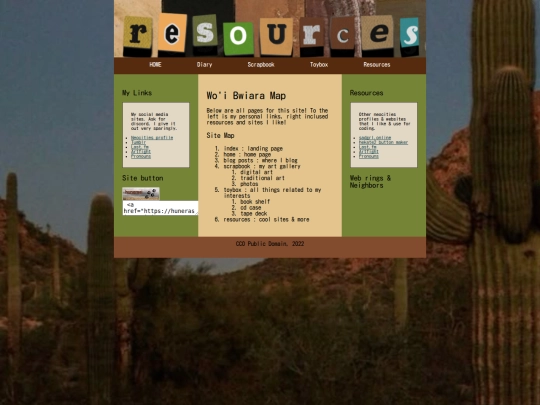 sites screenshot