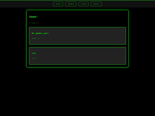 games screenshot