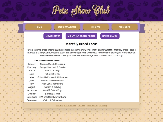 PetzShowClub/info/focus screenshot