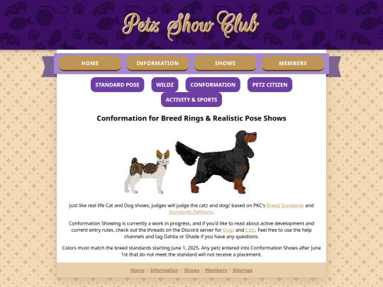 PetzShowClub/shows/conformation screenshot