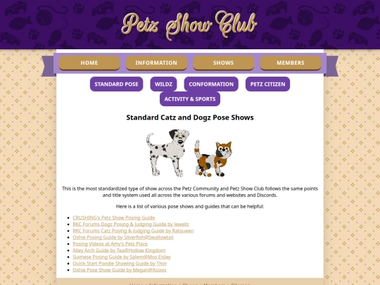 PetzShowClub/shows/standard screenshot