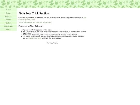 downloadz/manuals/trickfixer screenshot