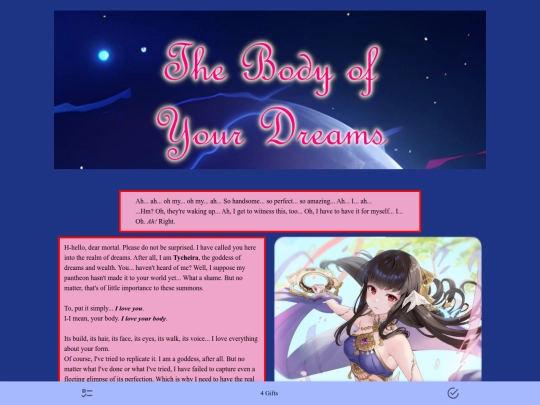 CYOAs/Body_of_Your_Dreams screenshot