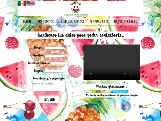 Delifruit/formulario screenshot