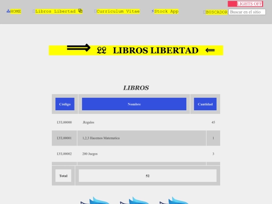 tablaLibros screenshot