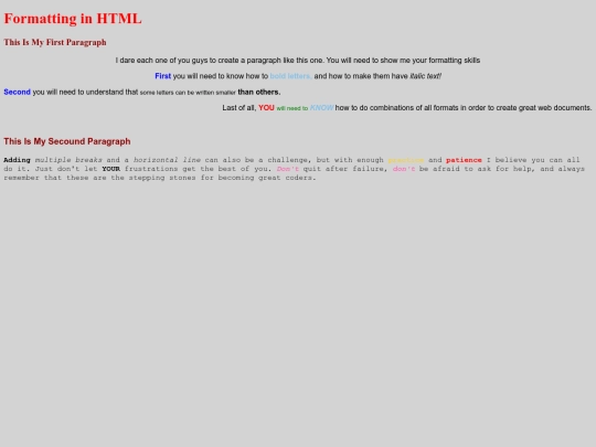 Final screenshot