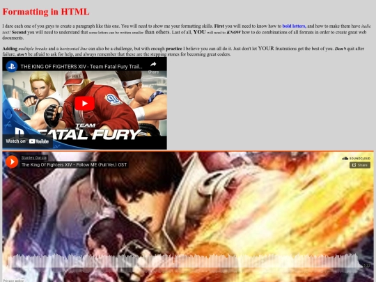 formatting screenshot