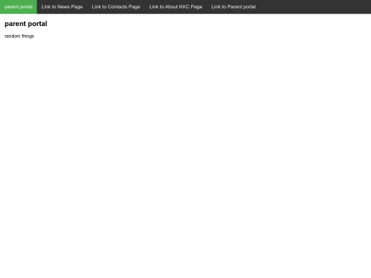 Parent portal screenshot