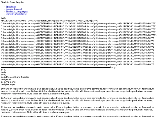 webfontkit-20230627-160341/pixeloidsans-mlxmm-demo screenshot