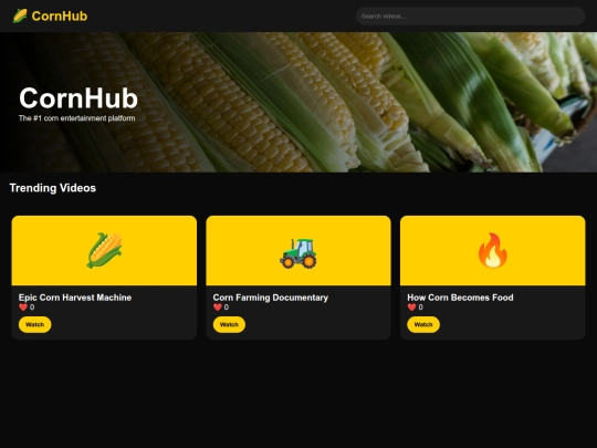 Cornhub screenshot