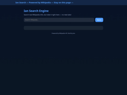 IanSearch screenshot
