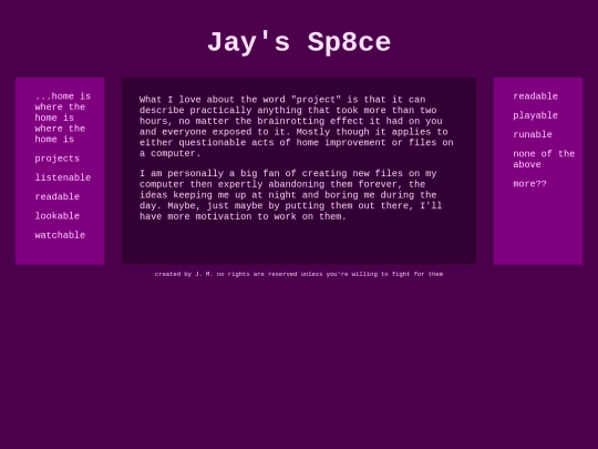 projects screenshot