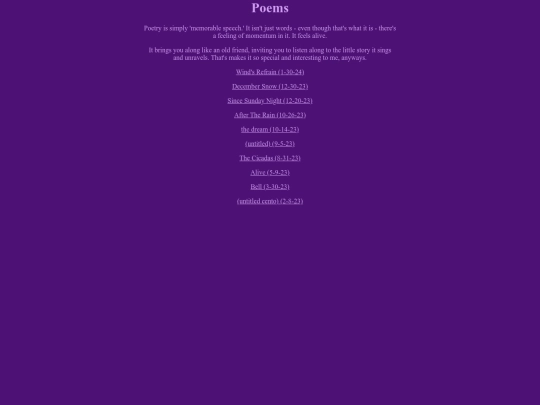 poems screenshot