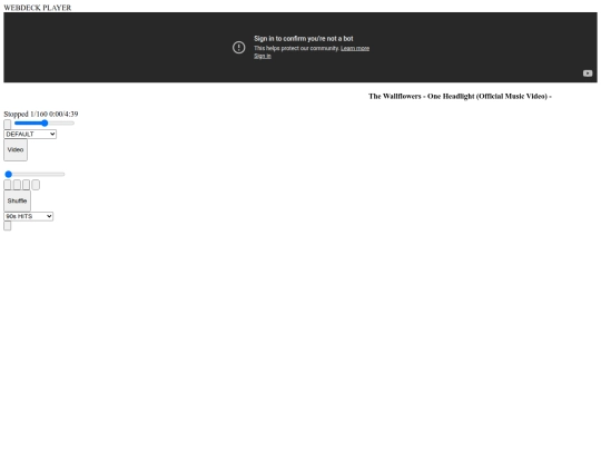 webdeck-player/WDindex screenshot