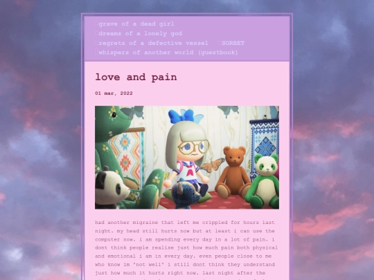 posts/2022-03-01-love-and-pain screenshot