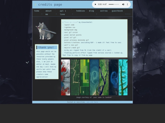 credits screenshot