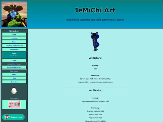 events screenshot