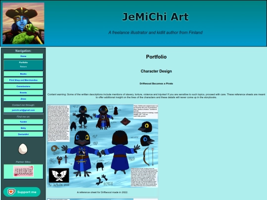 portfolio_characters screenshot