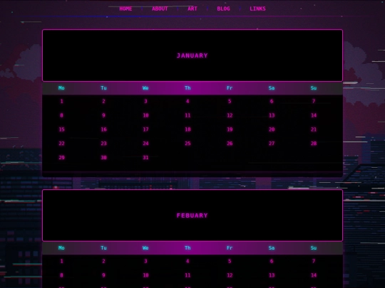 OC Calender screenshot
