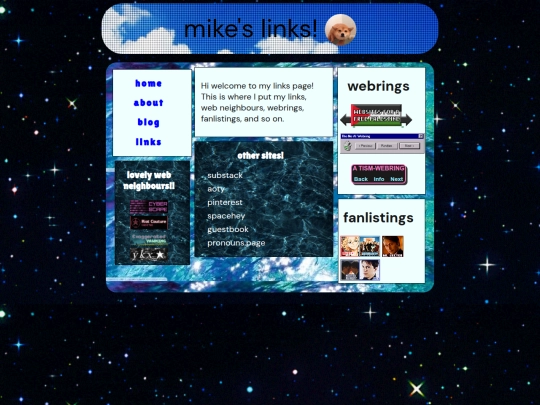links screenshot