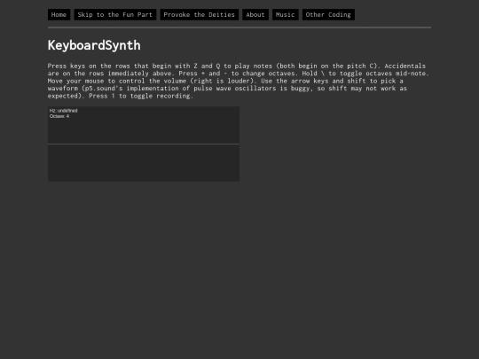 keyboardsynth screenshot