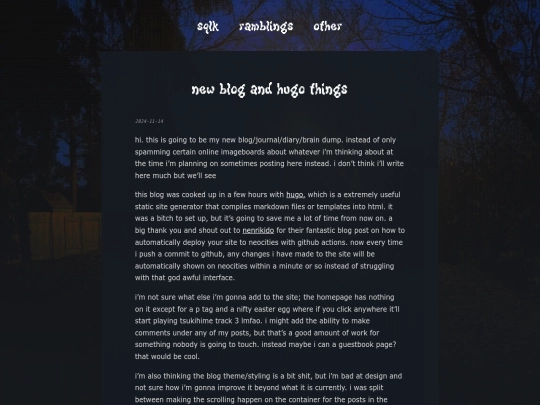 ramblings/new-blog-and-hugo-things screenshot