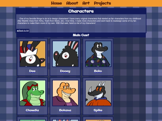 art/characters screenshot