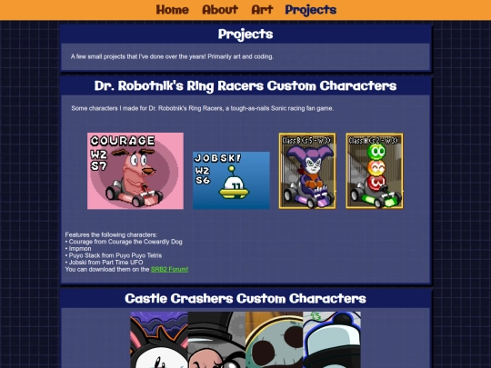 projects screenshot