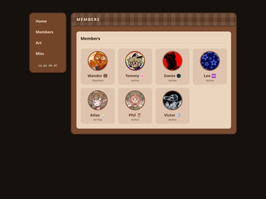 members screenshot