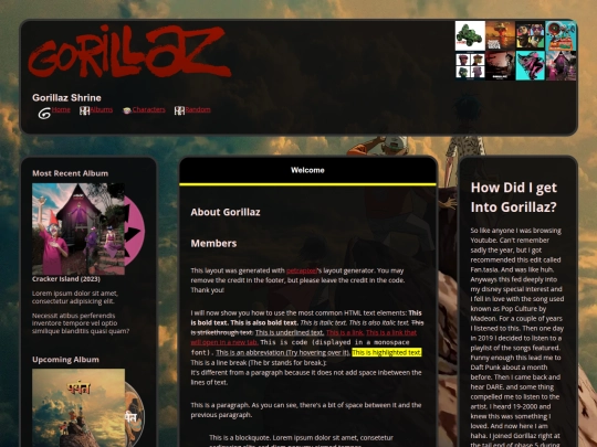 shrines/gorillaz/home screenshot