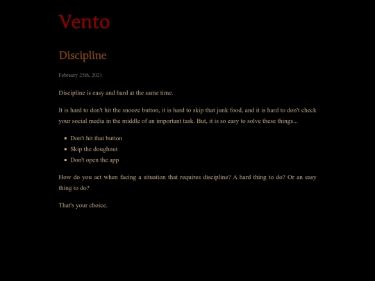 discipline screenshot