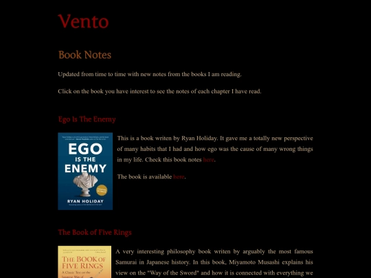 notes screenshot