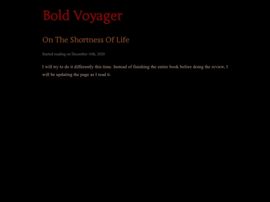 on_the_shortness_of_life screenshot