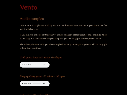 samples screenshot