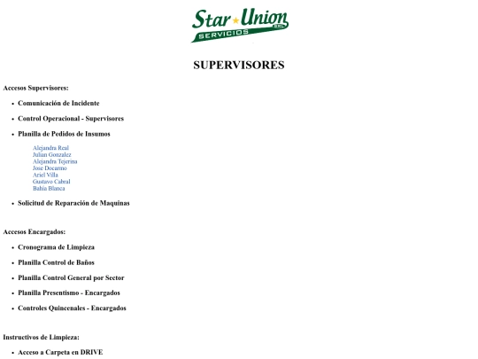 StarUnion/supervisores screenshot