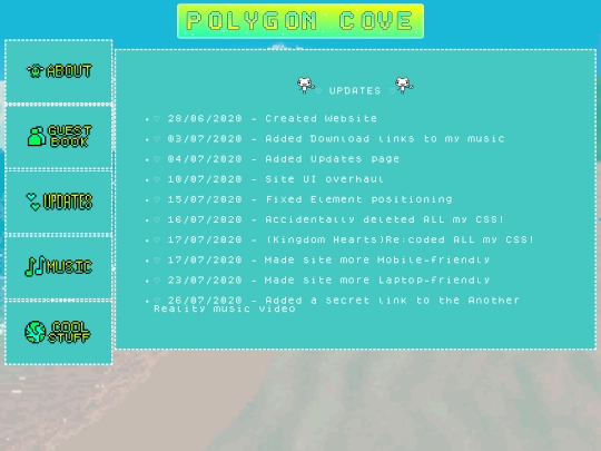 updates screenshot